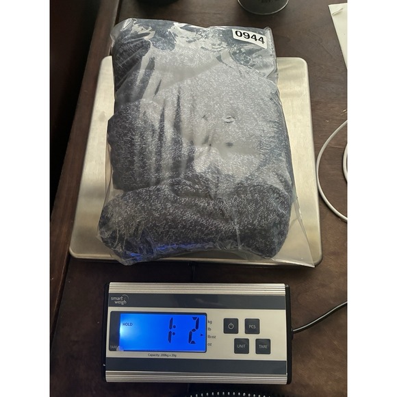 J.Crew Mens Lambswool Blend Cowl Neck Fisherman Sweater L Blue Marled Academia - Picture 8 of 8